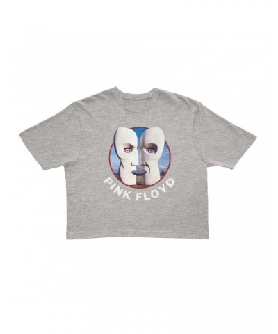 Pink Floyd Ladies' Crop Tee | Circular Metal Division Bell With Logo Crop T-shirt $11.32 Shirts