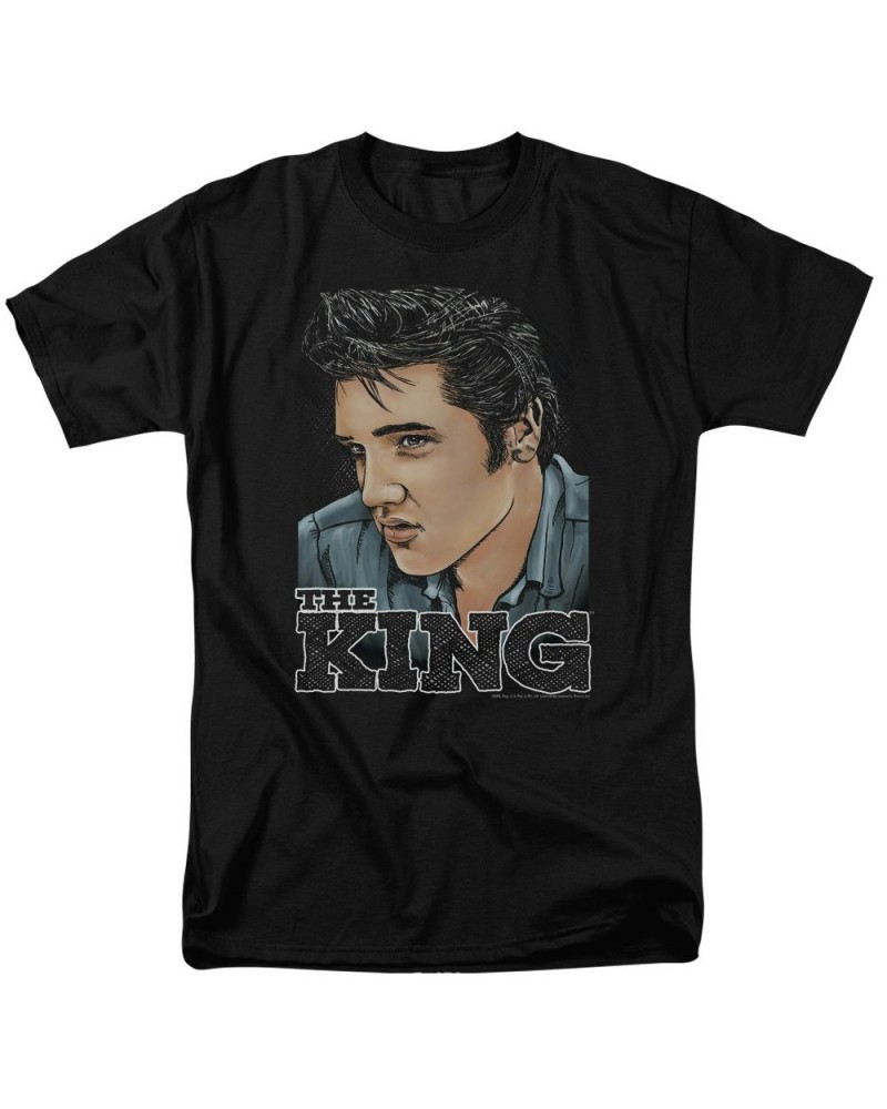 Elvis Presley Shirt | GRAPHIC KING T Shirt $6.12 Shirts