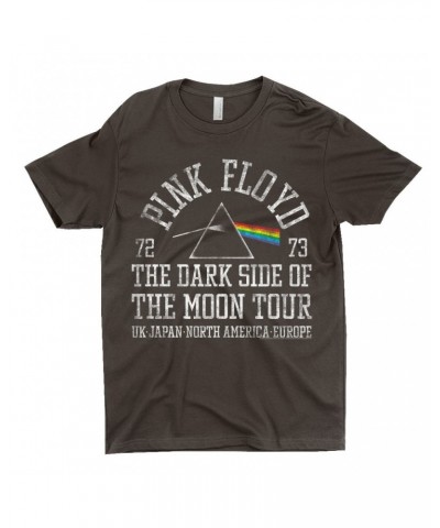 Pink Floyd T-Shirt | Dark Side Of The Moon World Tour 72-73 Distressed Shirt $11.48 Shirts