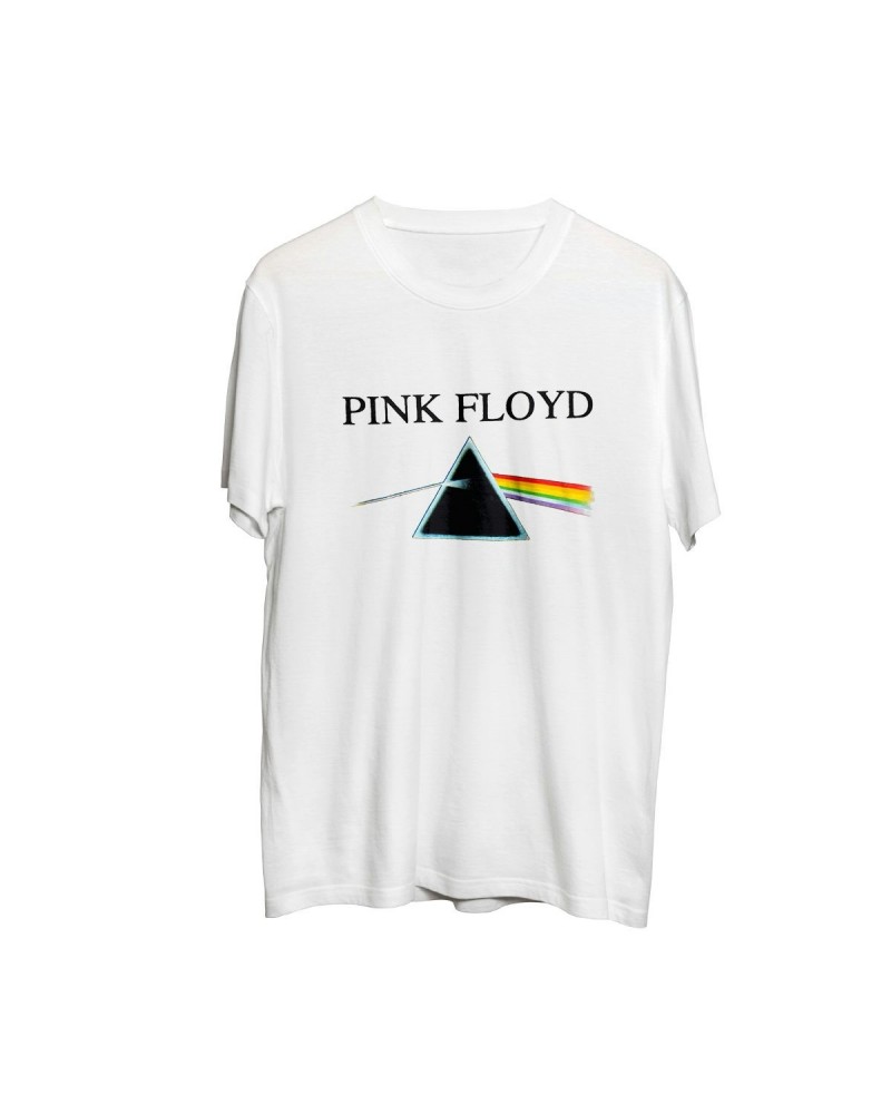 Pink Floyd The Dark Side of the Moon White T-shirt $10.75 Shirts