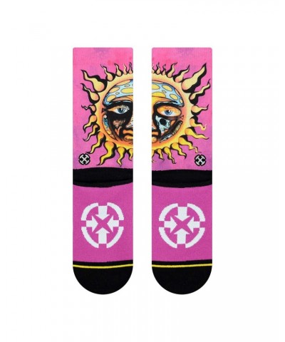 Sublime Sun Logo Socks - Pink $7.04 Footware